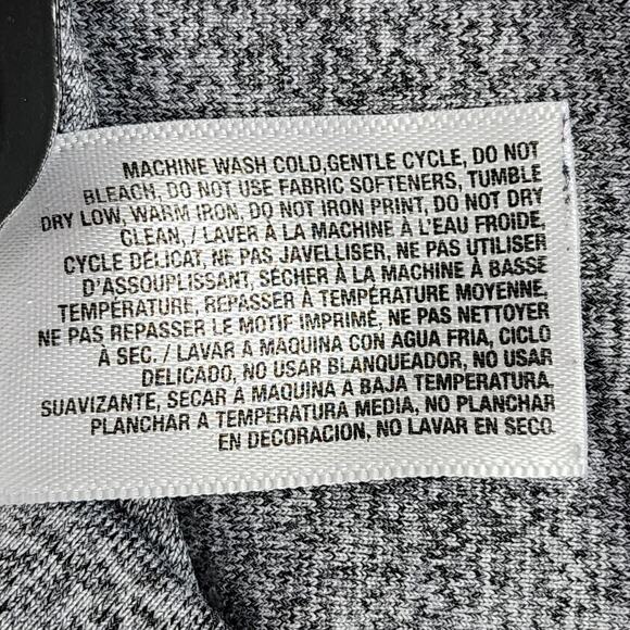 Old Navy Active Top Women M Heathered Gray Popover Thumbholes Workout Athleisure - Picture 8 of 12